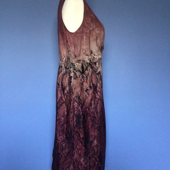 Coldwater Creek V- Neck Sleeveless Ombré Dress Size 8 Petite - Picture 4 of 6